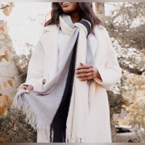 DONNI Tri Color Super Soft Boho Chic Blanket Scarf 29"x 69"